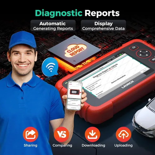 Miniatura 6 de LAUNCH Escáner OBD2 2026 US Ver. CRP123X V2.0 Elite, 7 herramienta de escaneo de restablecimiento, FCA SGW, lector de código de transmisión SRS ABS