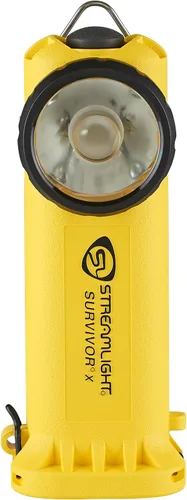 Miniatura 2 de Streamlight 90960 Survivor X Linterna de bombero en ángulo recto de 250 lúmenes con tres (3) pilas alcalinas AA, amarillo