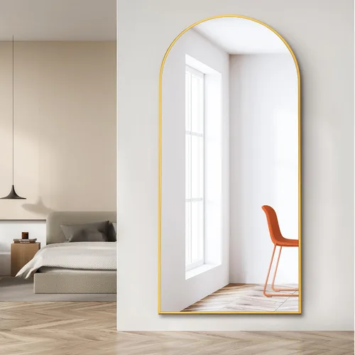 Miniatura 9 de Dolonm Espejo de longitud completa de 65 x 22 pulgadas, espejo de pie de diseño moderno, espejo de cuerpo completo para sala de estar, dormitorio