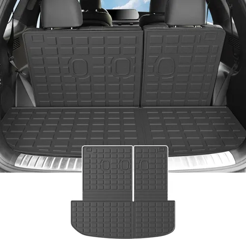 powoq Revestimiento de carga compatible con Hyundai Palisade 2020-2025, alfombrilla de respaldo TPE detrás de la tercera fila, repuesto para