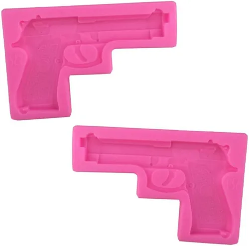 Miniatura 4 de Moldes de silicona para pistola, moldes de silicona para hornear para bricolaje, moldes de fondant de chocolate para hacer azúcar, pasteles, postres