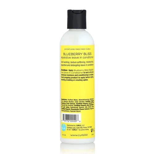 Miniatura 2 de Curls Blueberry Bliss Acondicionador Reparador Permanente - 8 oz, Ayuda a Reparar Daños y Prevenir la Rotura, Acondicionador para Cabello Rizado