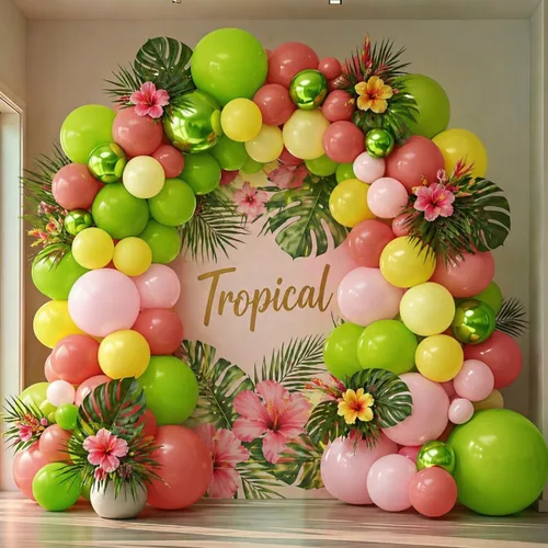 Miniatura 11 de Guirnalda de globos de color morado y rosa, globos de doble relleno de lavanda lila, globos pastel de diferentes tamaños, kit de arco de globos