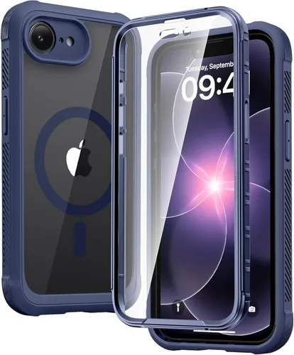 Miniatura 178 de Diaclara Funda diseñada para iPhone 16, mejorada [protección completa de la cámara], carcasa resistente de cuerpo completo con protector de pantalla