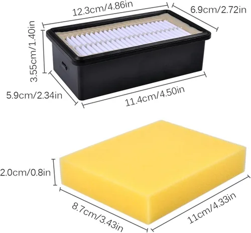 Miniatura 2 de keepow 4 pcs filtro de repuesto para Bissell Cleanview vertical sin bolsa aspiradora 1330, 3918, 7636, 8531, 9595 sustituye a la parte # 1008