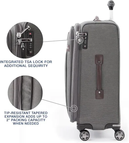 Miniatura 4 de Travelpro Platinum Elite-Softside - Maletas expansible con ruedas giratorias Gris Vintage 409186905
