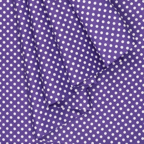 Miniatura 2 de Mook Fabrics Lunares de algodón, corte morado por yarda