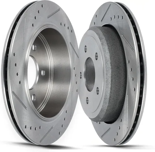 Miniatura 13 de SCITOO Rear Brake Rotors For Honda For CR-V 2002-2004 Drilled & Slotted Disc Brakes Rotors Replacement:31304