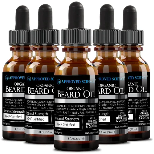 Miniatura 8 de Approved Science Aceite para barba – Promueve el crecimiento del cabello y combate la sequedad – Aceites de jojoba, argán y romero – Fórmula