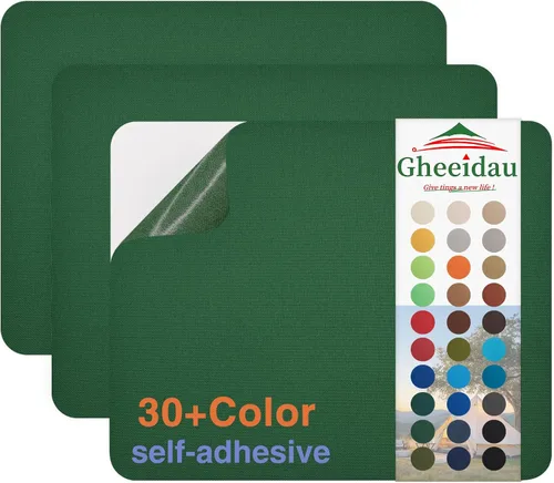 Miniatura 37 de Gheeidau Parche de reparación de lienzo de 9 x 11 pulgadas, 3 piezas, impermeable, parche de reparación de tela autoadhesiva para tiendas