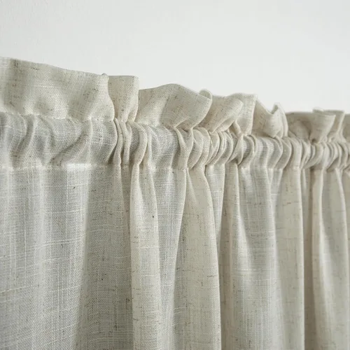 Miniatura 6 de KOUFALL Cortinas de luz lateral para puerta de 72 pulgadas de largo para ventanas laterales, mezcla de lino, protección de privacidad, filtrado