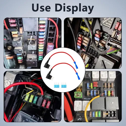 Miniatura 6 de Grifo de fusible micro 3, adaptadores para agregar un circuito, portafusibles de 12 V estilo hoja expansible para luces subterráneas, LED interiores