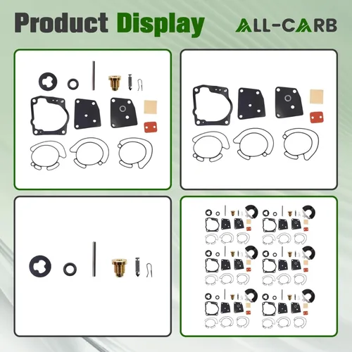 Miniatura 2 de ALL-CARB Kit de reparación de carbohidratos de repuesto para Johnson Evinrude V4 V6 (90-175hp) 18-7247 436852 438996