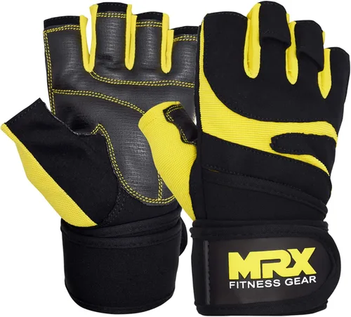 Miniatura 7 de MRX - Guantes de levantamiento de pesas para hombres, guantes de entrenamiento para hombre, guantes de levantamiento de muñeca, guantes de gimnasio
