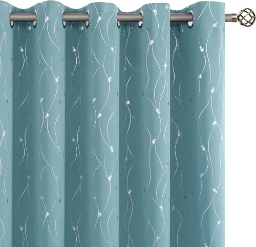 Miniatura 47 de BGment Cortinas cortas de oscurecimiento de habitación de 45 pulgadas de largo para ventanas pequeñas, cortinas con aislamiento térmico con ojales