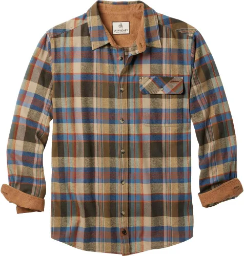Miniatura 40 de Legendary Whitetails Camisa de franela de manga larga con botones para hombre, 100% algodón