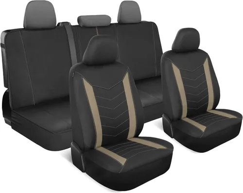 Miniatura 16 de Motor Trend SpillGuard 2 fundas de asiento gris carbón para automóviles y fundas de asiento para camiones – Fundas de asiento de coche impermeables