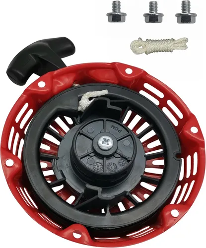 YAMAKATO GX160 Conjunto de arranque de tracción con cuerda de arranque de retroceso para Honda GX200 GX120 Reemplazo de cable de tracción rojo