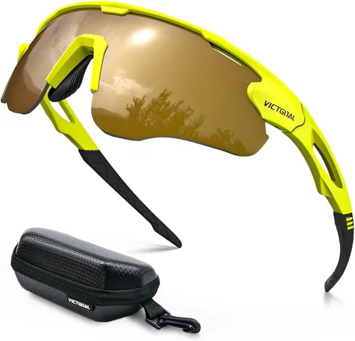 Miniatura 9 de VICTGOAL Gafas de ciclismo para hombres y mujeres con lentes polarizadas, protección UV, gafas de sol de ciclismo TR90 marco para gafas de bicicleta