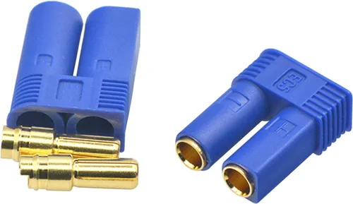 Miniatura 4 de 5 pares EC5 Conector de batería EC5 macho hembra 0.197 in Banana Plug Conector oro Bullet conector para RC ESC LIPO dispositivo de batería Motor