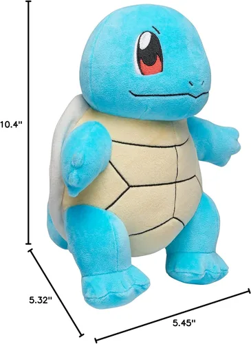 Miniatura 5 de Pokémon BO37956 Squirtle Schiggy PLUSH-Peluche de Pokémon de 12 pulgadas, detalles auténticos, juguetes para niños, multicolor