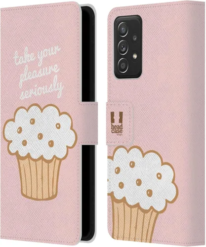 Miniatura 11 de Head Case Designs Assortment Cupcakes Happiness Leather Wallet Case Compatible with Samsung Galaxy A53 5G (2022)