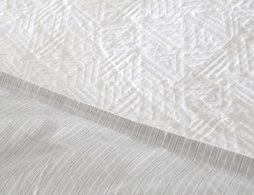 Miniatura 5 de meadow park Juego de funda de edredón jacquard con textura tejida, 100% algodón, prelavado, suave y acogedor, peso ligero, juego de cama moderno