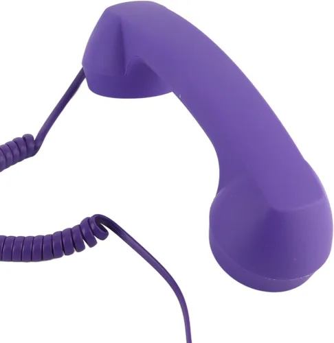 Miniatura 3 de Retro Phone Handset, Vintage Telephone Handset, Built in HD Speaker & Microphone Vintage Telephone Receiver Plug Play with 3.5mm USB C for Purple