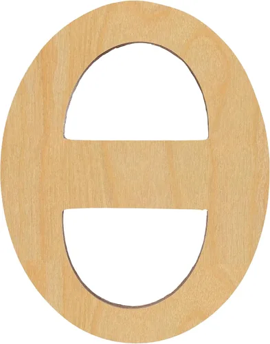 Miniatura 42 de Ampersand - Letras de madera de 6 pulgadas de alto, abedul báltico de 1/4 de pulgada de grosor, decoración de bricolaje pintable, letreros