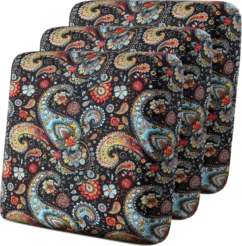 Miniatura 22 de YISUN - Funda de cojín de cuero PU para sofá, fundas de cojín elásticas impermeables para sofá, fundas de asiento de silla de RV de cuero sintético