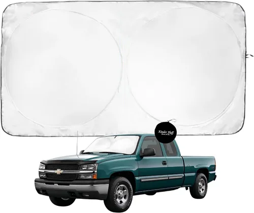 Miniatura 30 de Kinder Fluff Parasol para parabrisas Protección solar reflectante patentada para automóvil, certificado 99% de bloqueo UVR, interior fresco