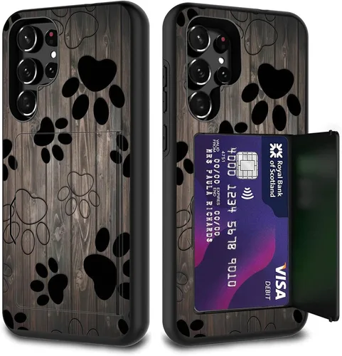 Miniatura 32 de Funda híbrida de doble capa con función atril para Samsung Galaxy A16 5G de 6.9 pulgadas, diseño de vaca con bandera estadounidense