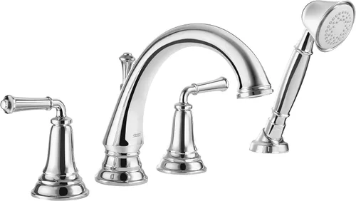American Standard T052901.002 Delancey Grifo de bañera romana con ducha personal, cromo pulido