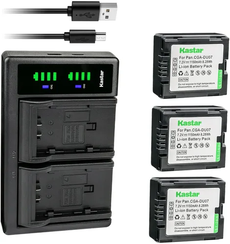 Miniatura 6 de Kastar Cargador de batería USB LTD2 compatible con Panasonic CGA-DU06, CGR-DU06, CGA-DU07, CGR-DU07, CGA-DU12, CGR-DU12, CGA-DU14, CGR-DU14