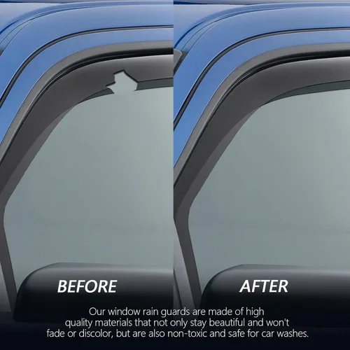 Miniatura 4 de Protectores de lluvia para ventana Canyon para Colorado – Viseras de ventana Tesmirror para Chevrolet Colorado 2023 2024, GMC Canyon 2023 2024