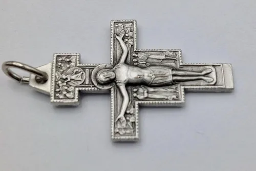 Miniatura 2 de I G J CRUCIFIJO DE SAN DAMIANO (REPRODUCCIÓN FETA DEL CRUCIFIJO QUE HABLÓ A SAN FRANCISCO DE ASISI) - 100% HECHO EN ITALIA