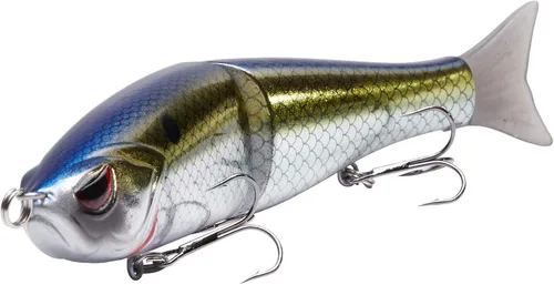 Miniatura 13 de Señuelos Bassdash SwimShad Glide articulados Swimbait Lubina Cachorro Salmón Trucha Almizclado Señuelo de Pesca Bajo Largemouth