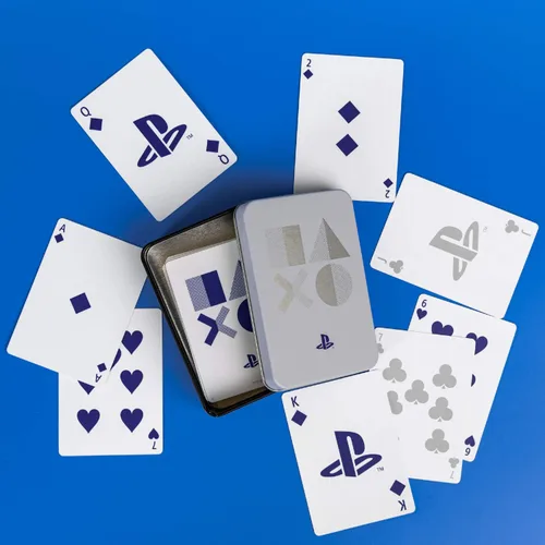 Miniatura 9 de PlayStation - Juego de cartas estándar con lata de almacenamiento