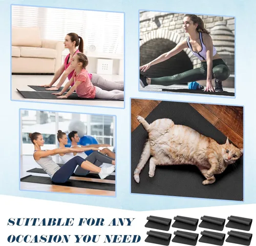 Miniatura 7 de Paquete de 10 esterillas de yoga a granel, 68' x 24' x 4mm de espesor Esterillas de yoga para niños y adultos, paquete de esterillas de gimnasio