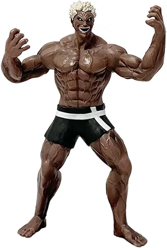 Miniatura 9 de QAHEART Figura de anime Hanma Yujiro modelo de estatua, 8.7 in, postura de lucha, figura de acción de Jack Hanma, decoración de escritorio, regalos