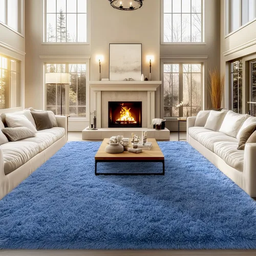 Miniatura 30 de qulint Alfombras de área de 5 x 7 pies para sala de estar, alfombra suave y esponjosa para dormitorio, alfombra de habitación de niños grandes, Gris