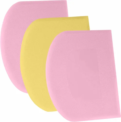 Miniatura 21 de SURDOCA Raspador de Masa Raspador de Banco - 3P 4.7x3.7" Raspador de Tazón de Plástico Flexible, Borde Afilado y Ángulos Raspador de Pastel.