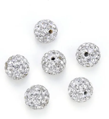 Miniatura 3 de 50 piezas Adabele AA+ Grado Atrapasoles de cristal de diamantes de imitación pavimentan cuentas sueltas de 0.472 pulgadas (0.472 in) de arcilla