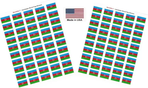 Miniatura 255 de 100 calcomanías de la bandera de Alaska; 1.5" x 1" hechas en Estados Unidos, calcomanías autoadhesivas de la bandera del estado para álbumes