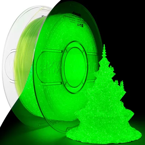 Miniatura 8 de AMOLEN - Filamento de impresora 3D de seda PLA, PLA tricolor púrpura/verde azul/naranja quemado de 0.069 pulgadas, filamento brillante de cambio