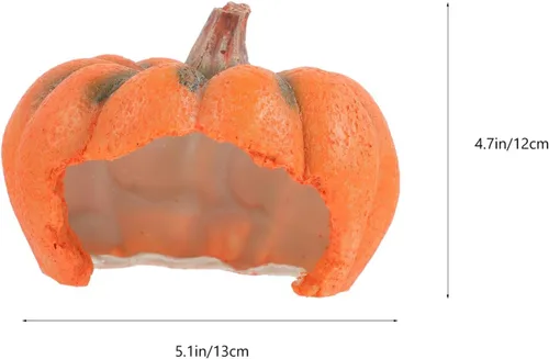 Miniatura 6 de Ipetboom Decoración de pecera de acuario Adornos de resina de dibujos animados Casa de refugio de calabaza Estatua de calabaza Estatua de cría Cueva