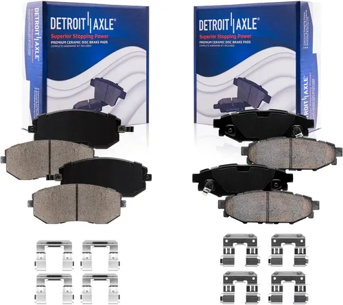 Miniatura 44 de Detroit Axle - Pastillas de Freno Delantero para Mercedes- Benz C230 C250 C300 SLK250, Pastillas de Freno Cerámica w/Reemplazo de Hardware