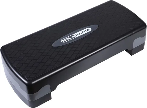 Miniatura 10 de HolaHatha Plataforma Compacta y Portátil para Paso Aeróbico, Equipo de Ejercicio y Fitness, Step Cardio con Altura Ajustable para Gimnasio en Casa