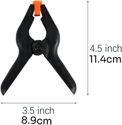 Miniatura 3 de 10 PIEZAS Abrazaderas de Resorte Grandes de Plástico Profesional de 4.5 Pulgadas de Servicio Pesado para Manualidades o Clips de Plástico y Clips