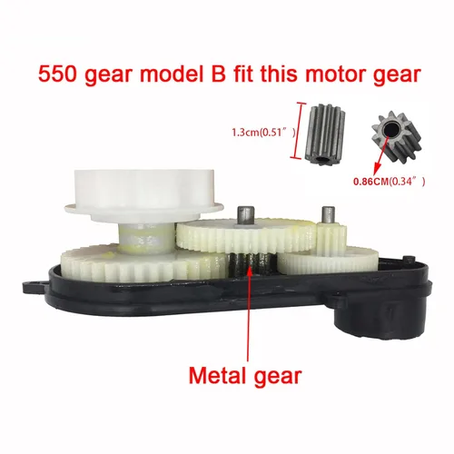 Miniatura 6 de 2 piezas RS550 12000RPM caja de cambios con motor de 12 V CC para montar ruedas alimentadas por automóvil, promoción de motor, motor